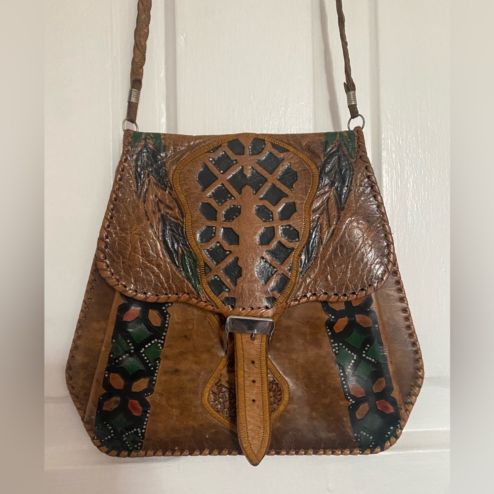 Vintage Tooled Leather Purse